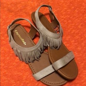 CITY CLASSIFIED Fringe Sandals Size 7.5